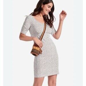 Persifor Kilpatrick Dress Speckled‎ Bark Women’s Size Medium Scoop Neck Sheath
